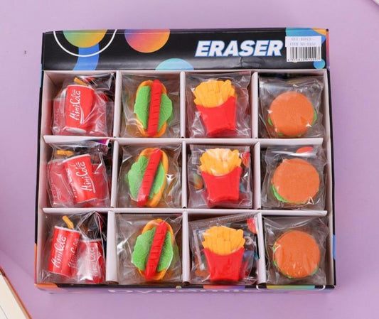 Foodie Eraser ( Pack of 4 )