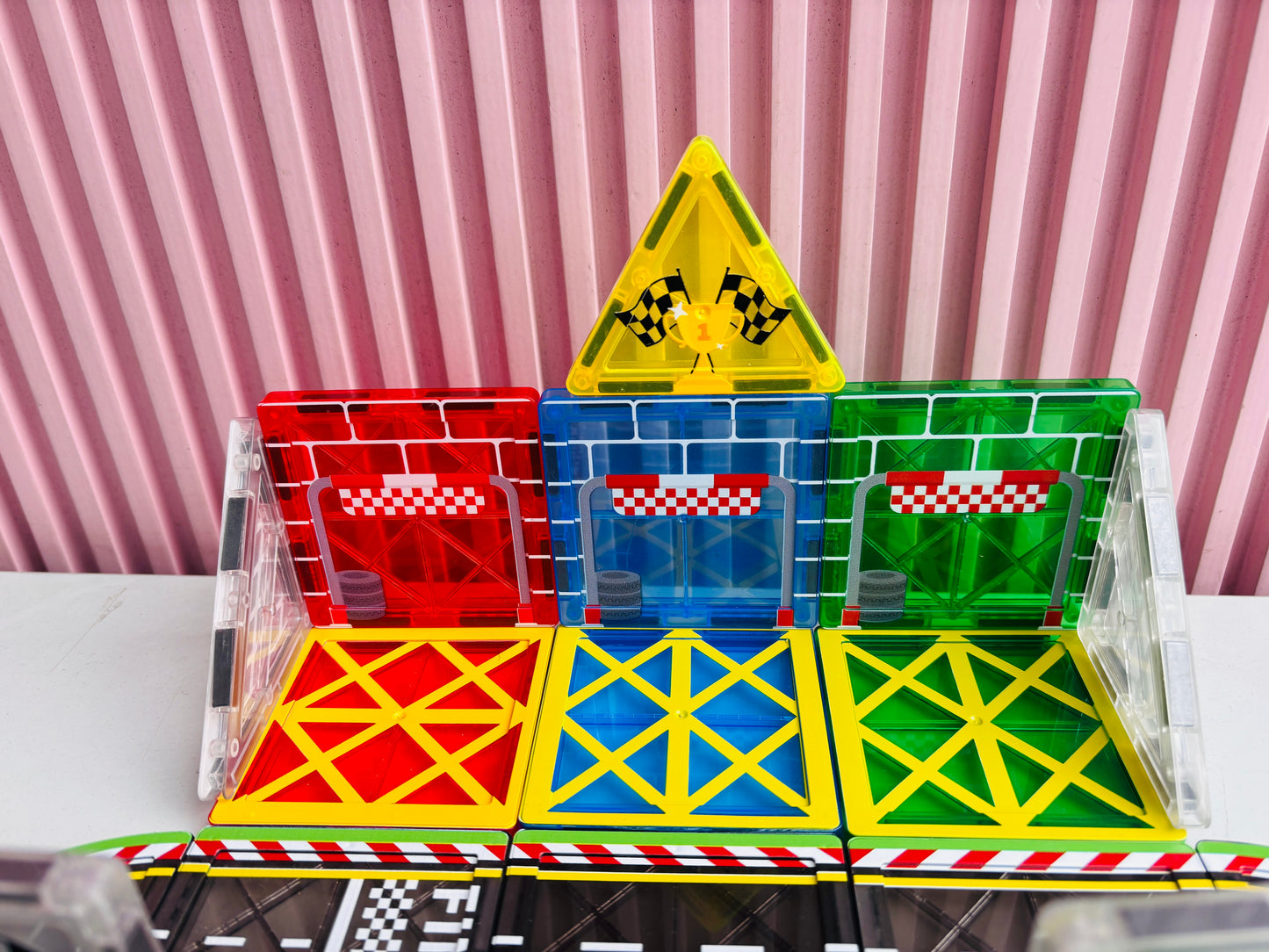 Magnetic Blocks Racing Set