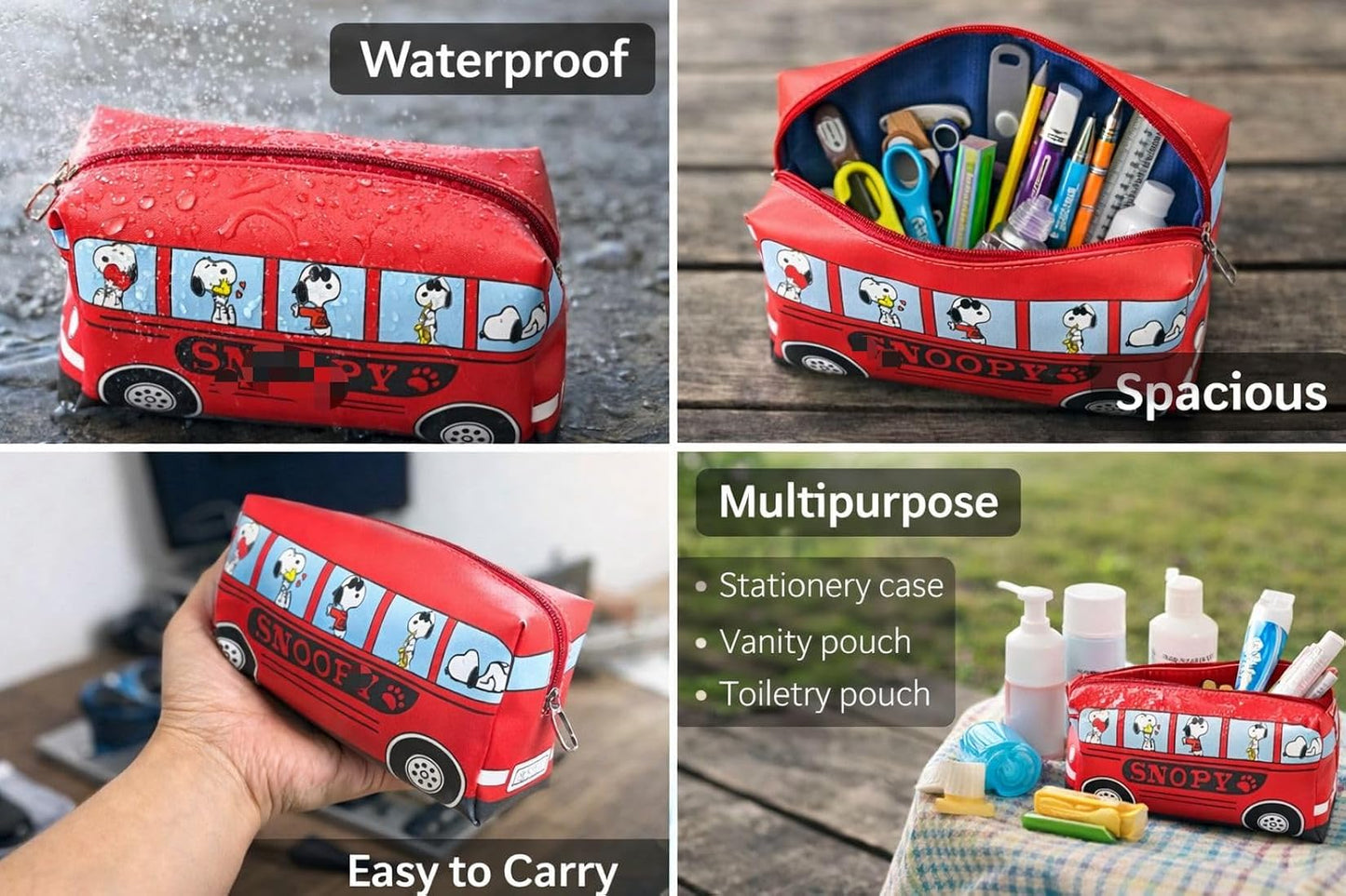 Bus Shape Pencil Pouch
