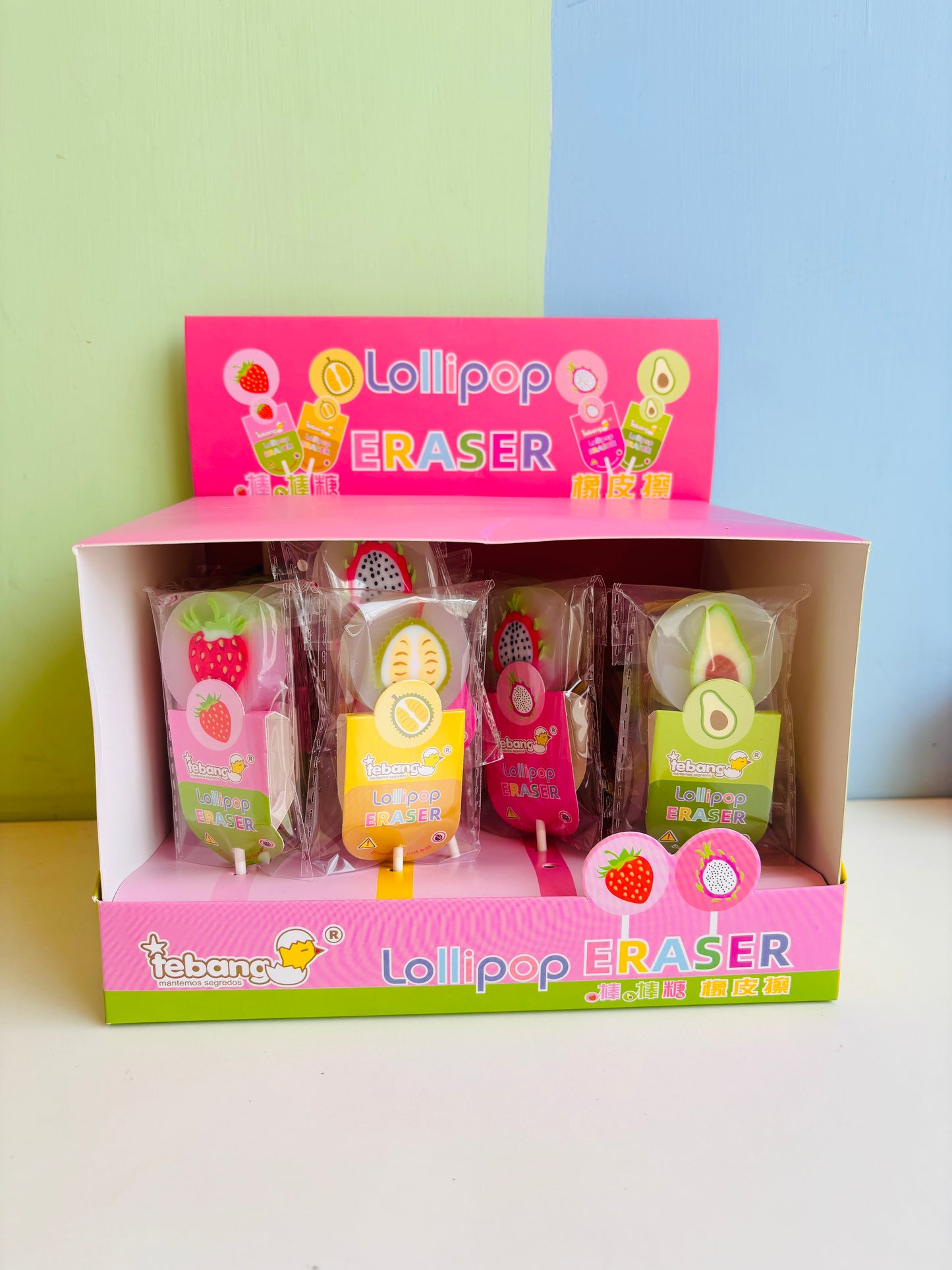 Lollipop Eraser for Kids