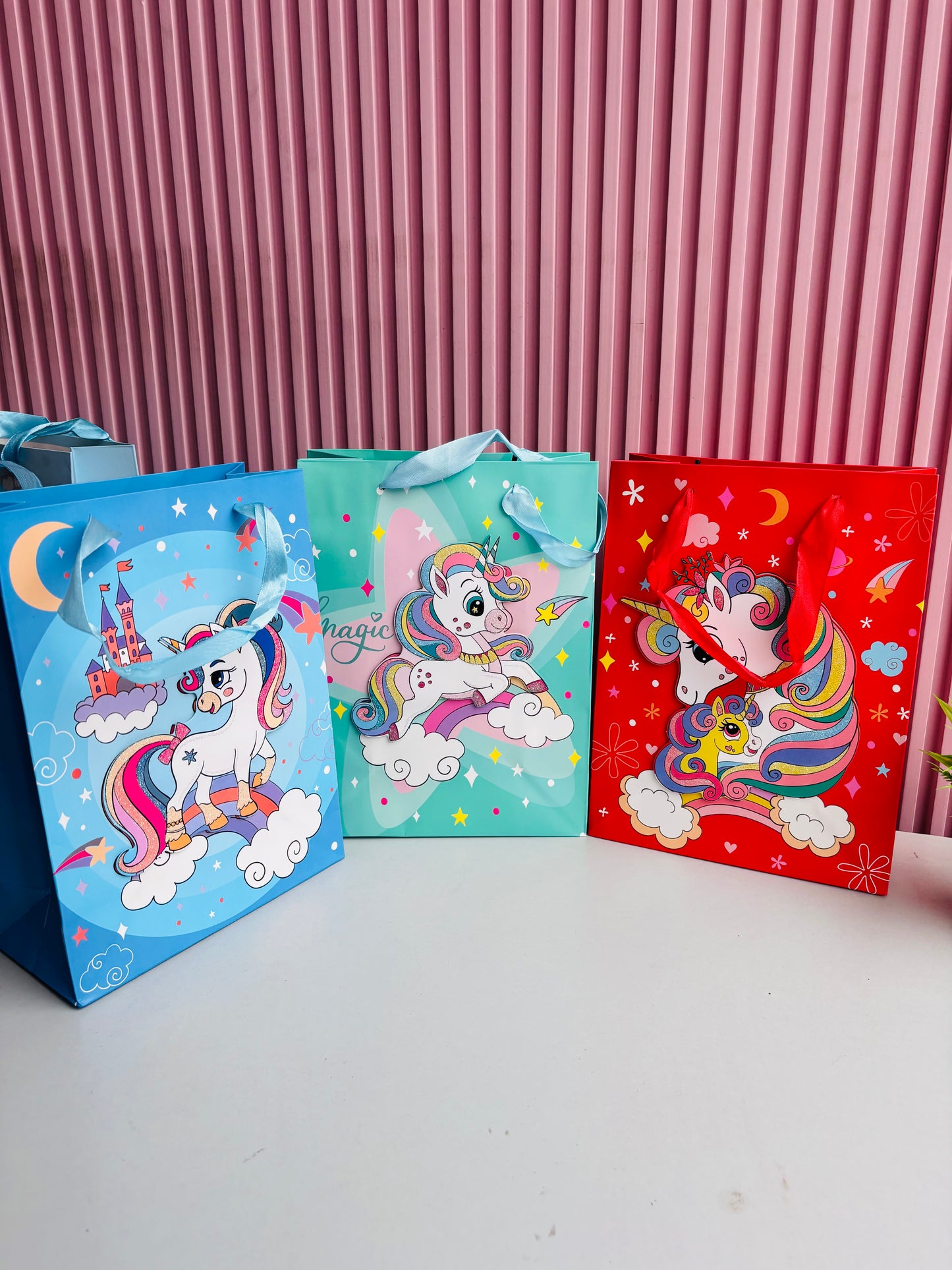 3D Glitter Paper Bag