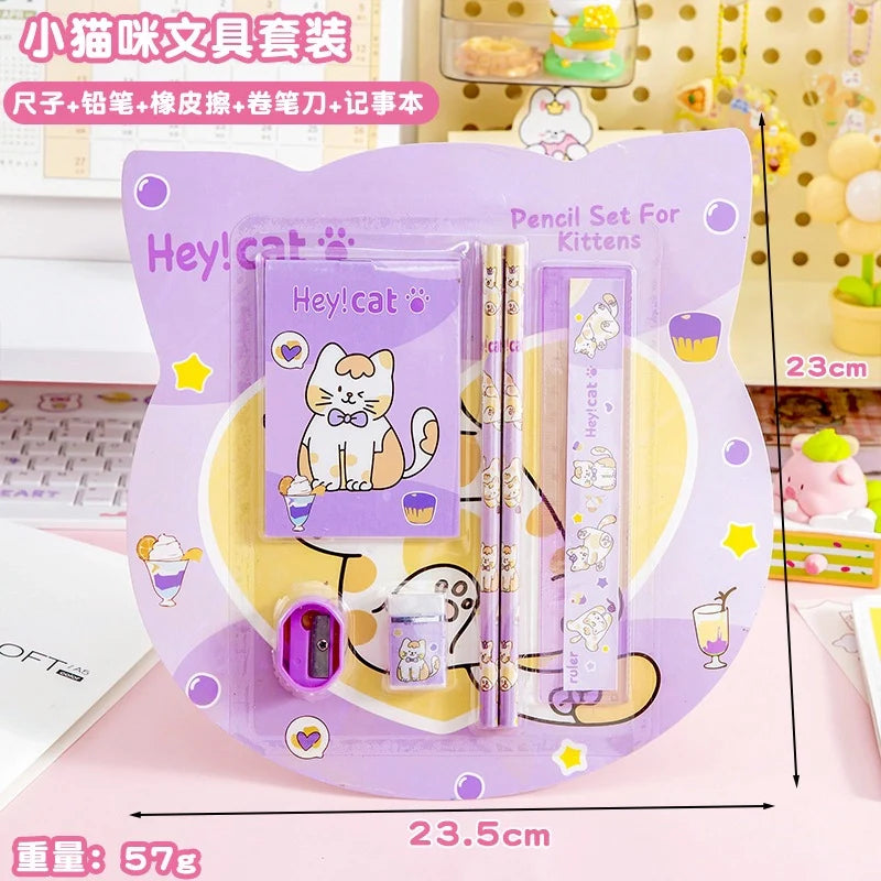 Kawaii Cartoon Stationery Kit