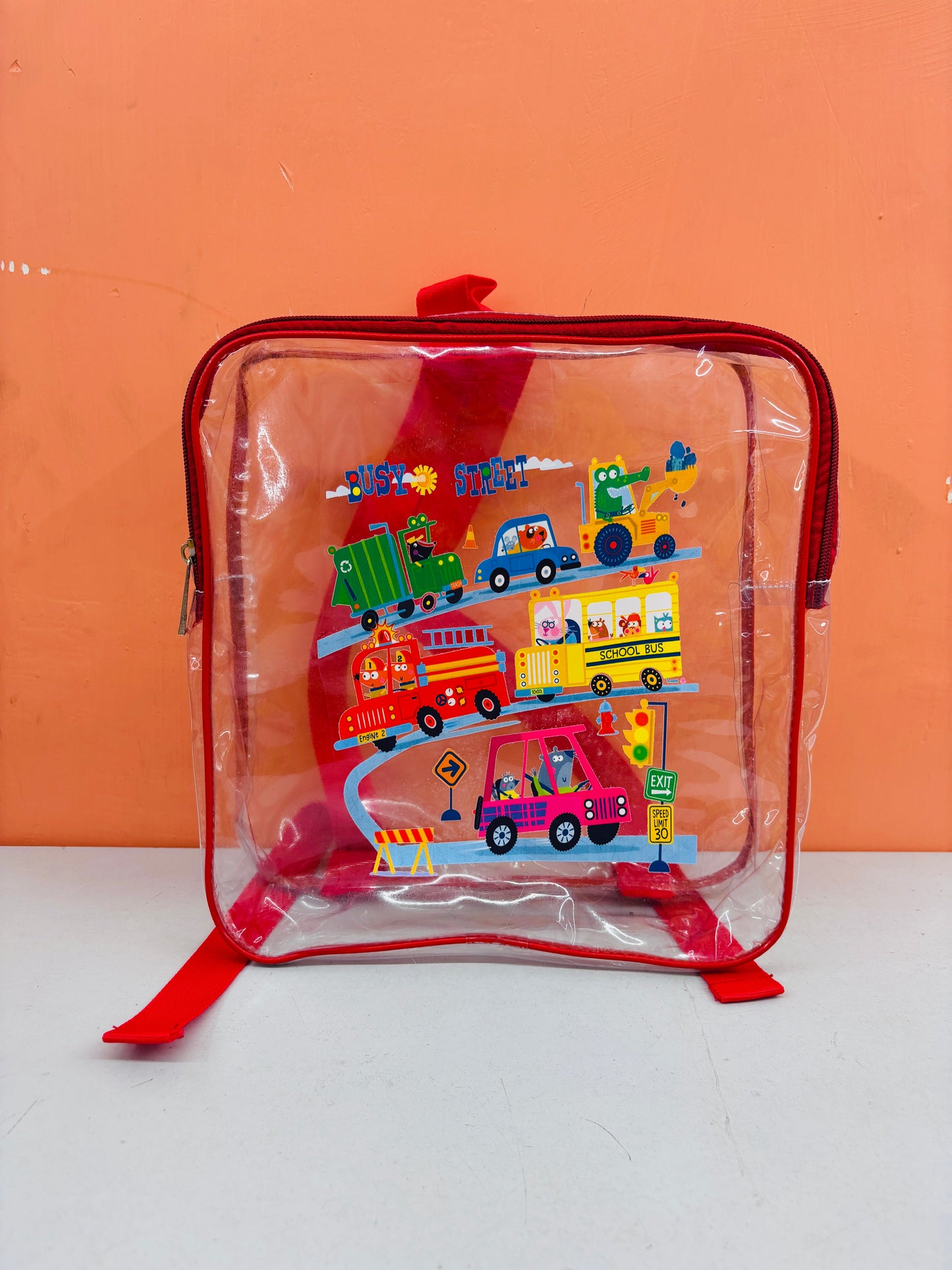 Kids Transparent Character Backpack