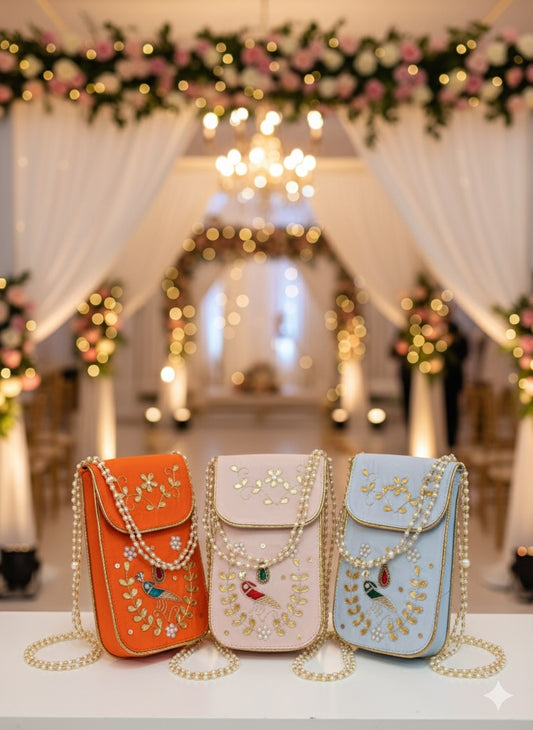 Embroidered Phone Sling Bag