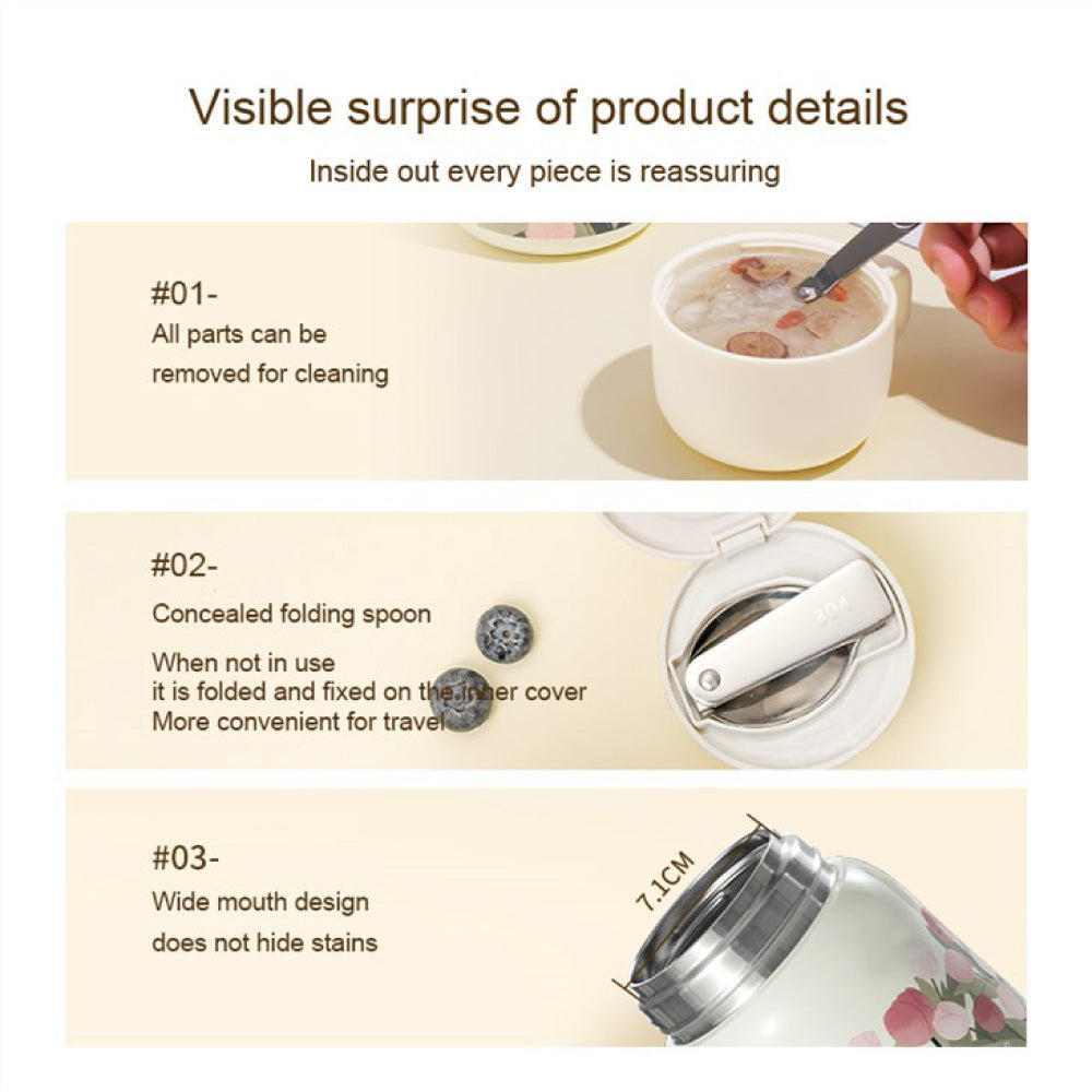 Tulip Food Jar With Spoon