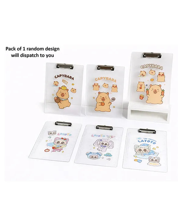 Cute Character Transparent Clipboard