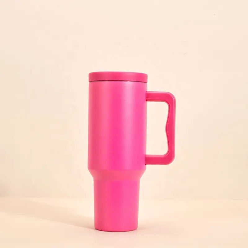 Tumbler with Handle and Straw Lid (1200ML)