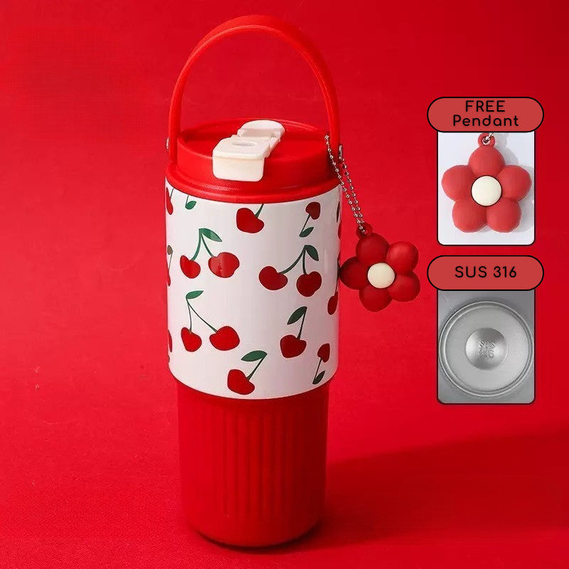 Floral Charm Tumbler