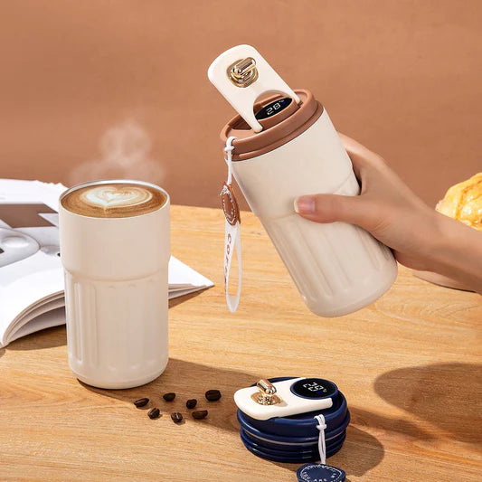 Coffee Flask with Temperature Display