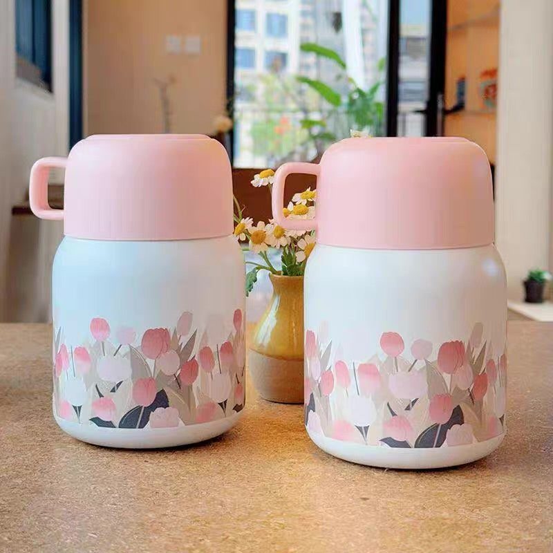 Tulip Food Jar With Spoon