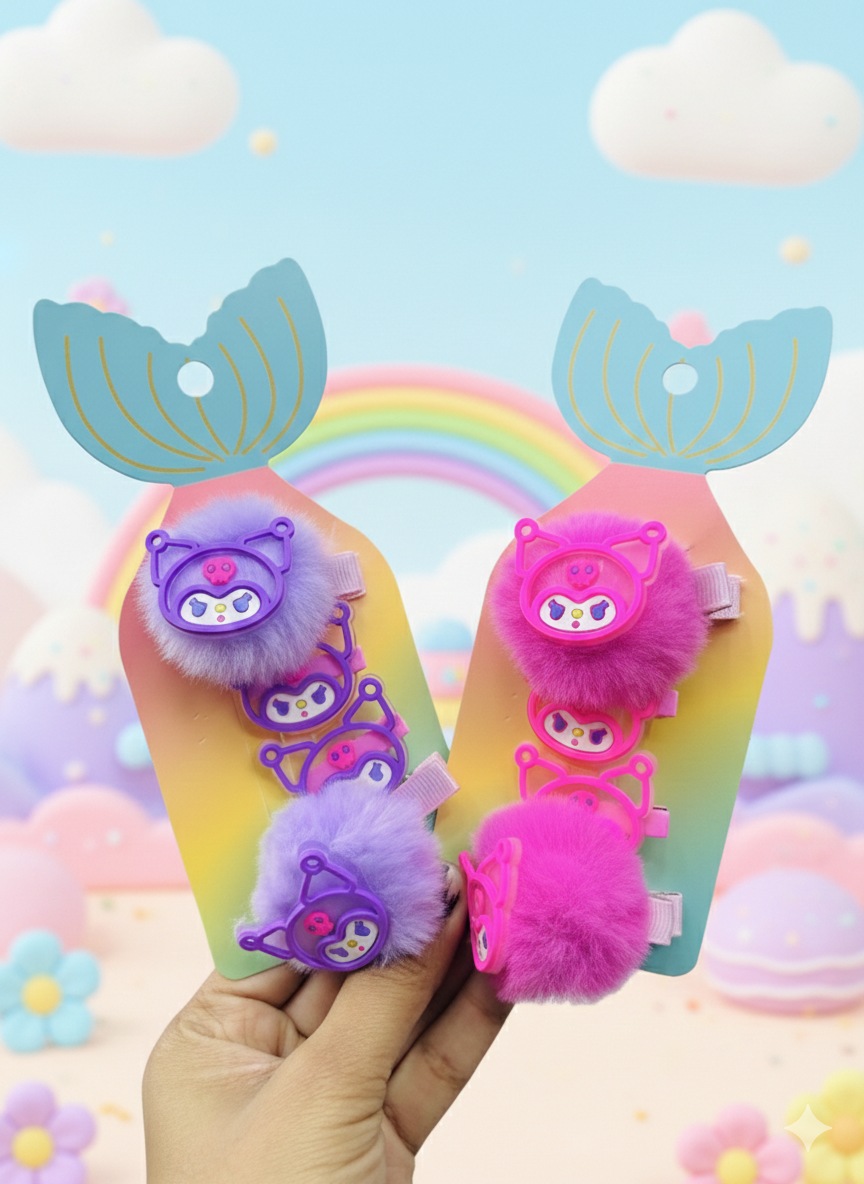 Kawaii Hair Clip Set