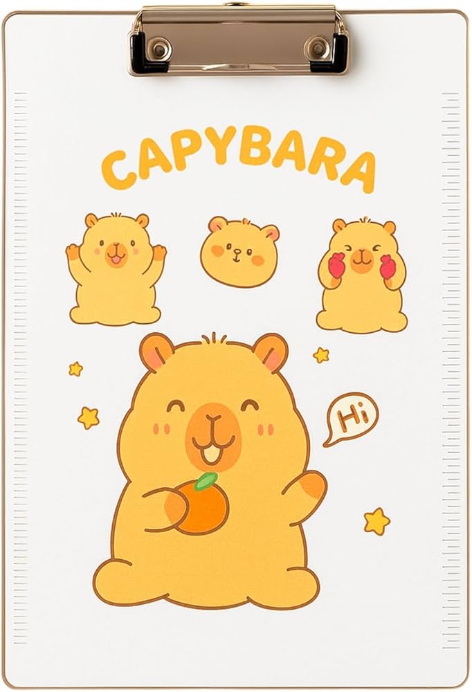 Cute Character Transparent Clipboard
