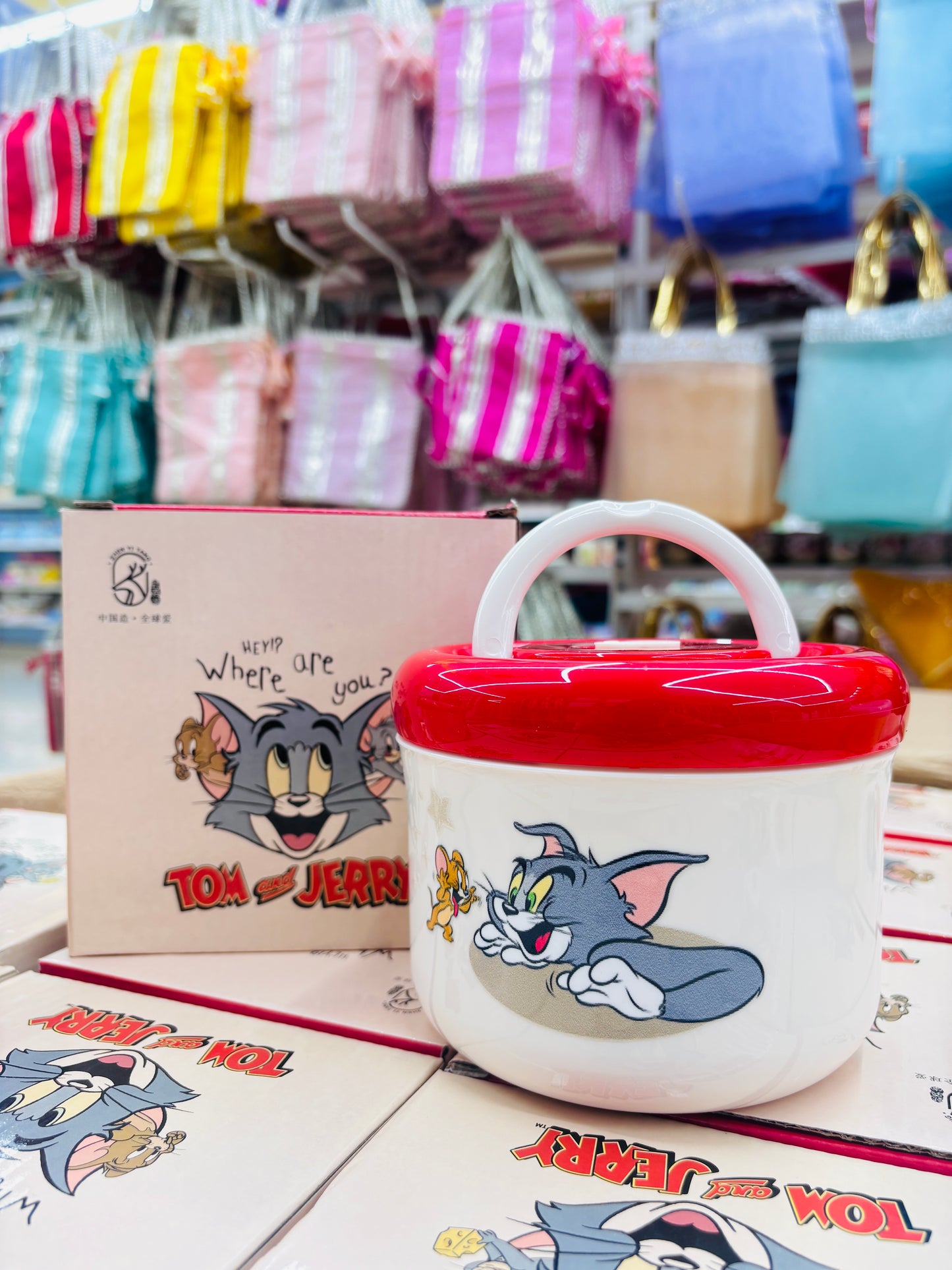 Tom & Jerry Insulated Lunch Bowl with Handle