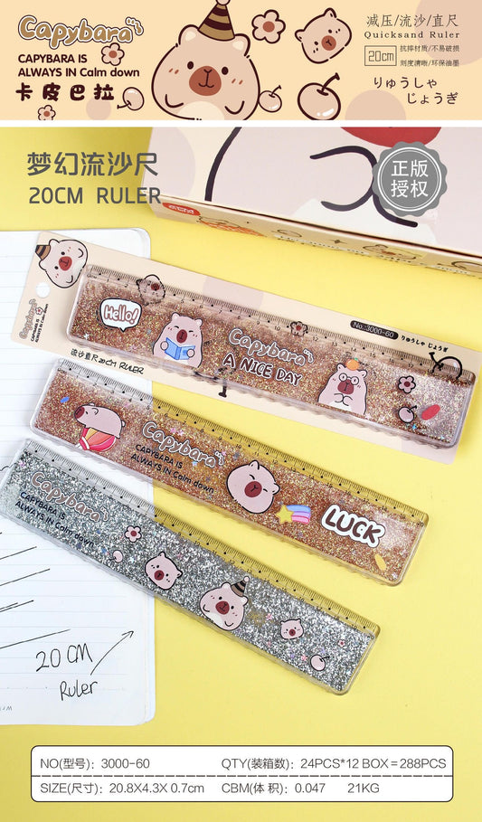 Water Glitter Ruler