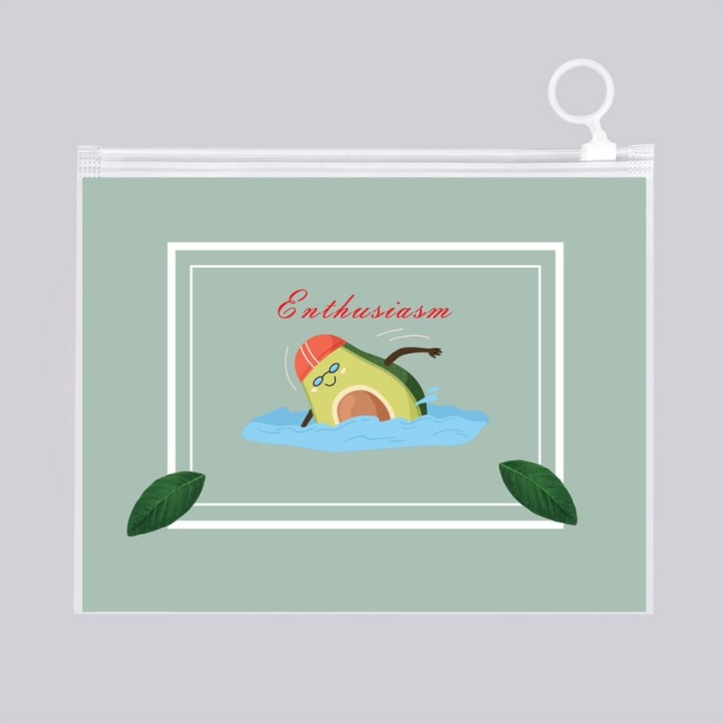 Stylish Transparent Zip Lock Pouch