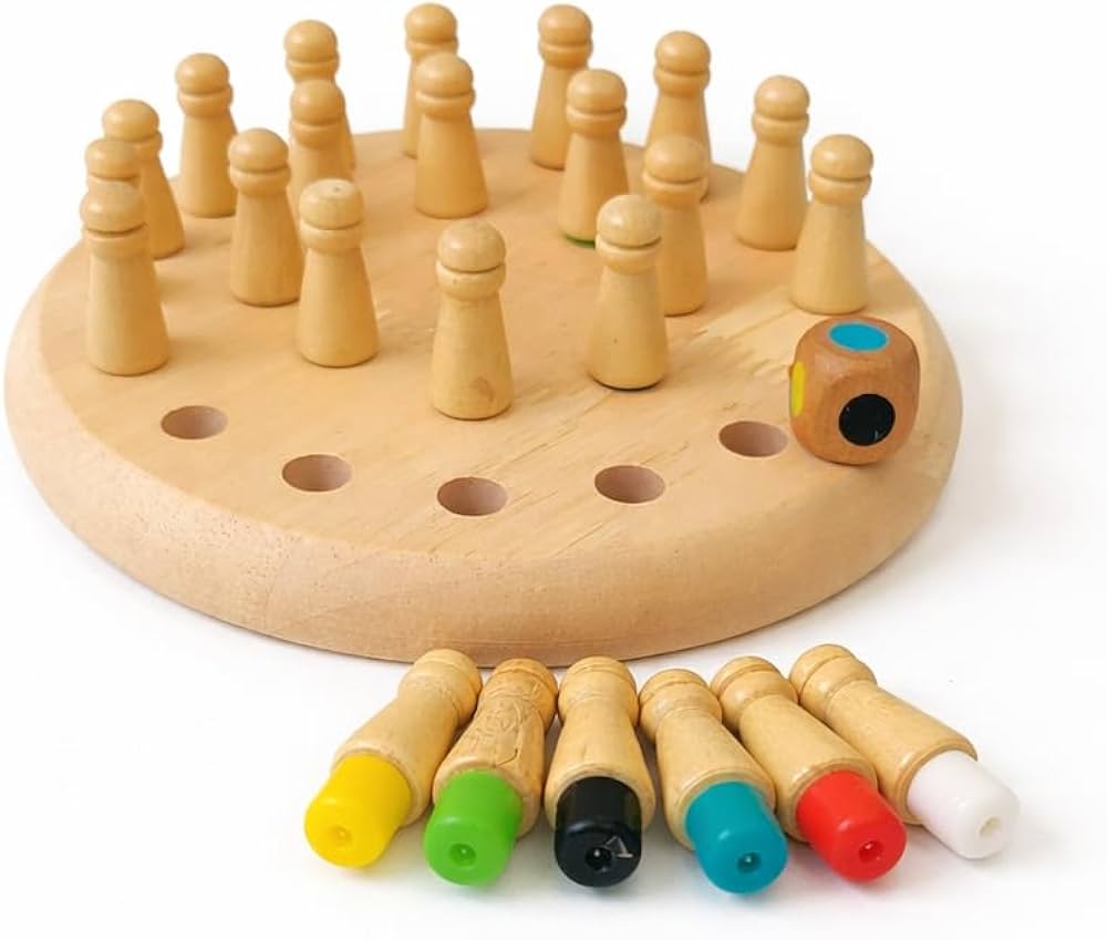 Wooden Memory Chess Game