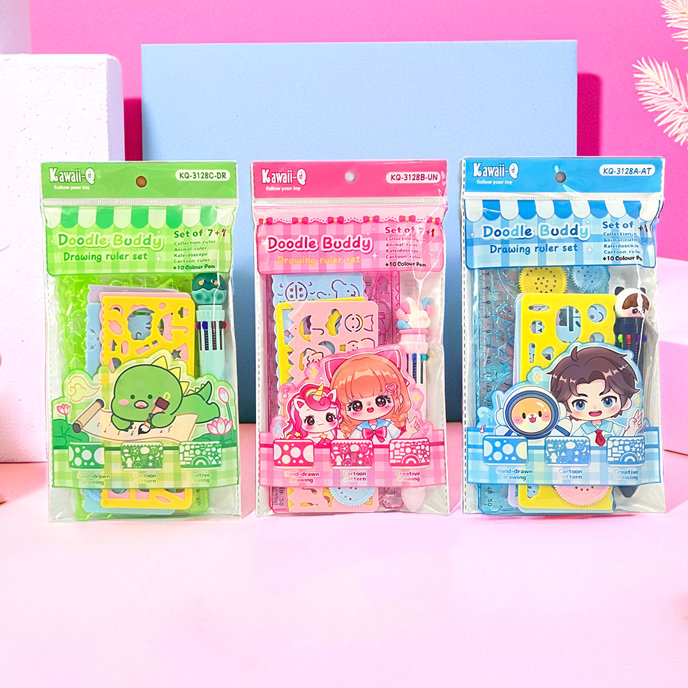 Kawaii Doodle Ruler Set