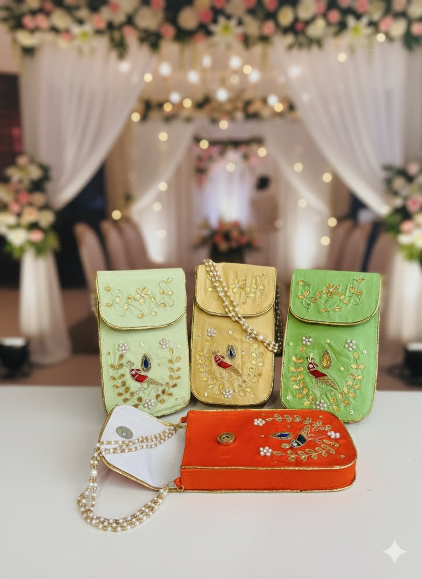 Embroidered Phone Sling Bag