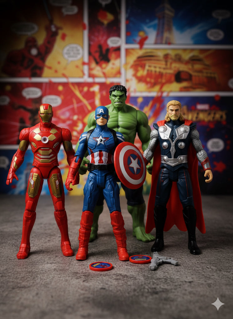 Avengers Action Figure Set (4 Pcs)