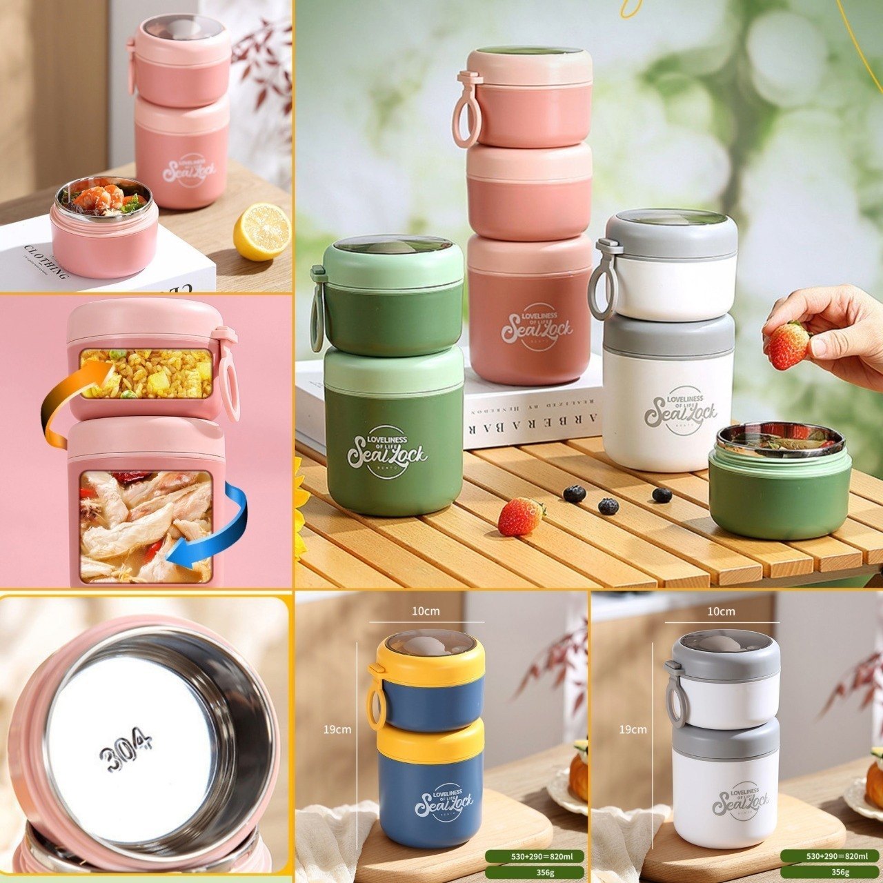 Stack & Seal Food Jar