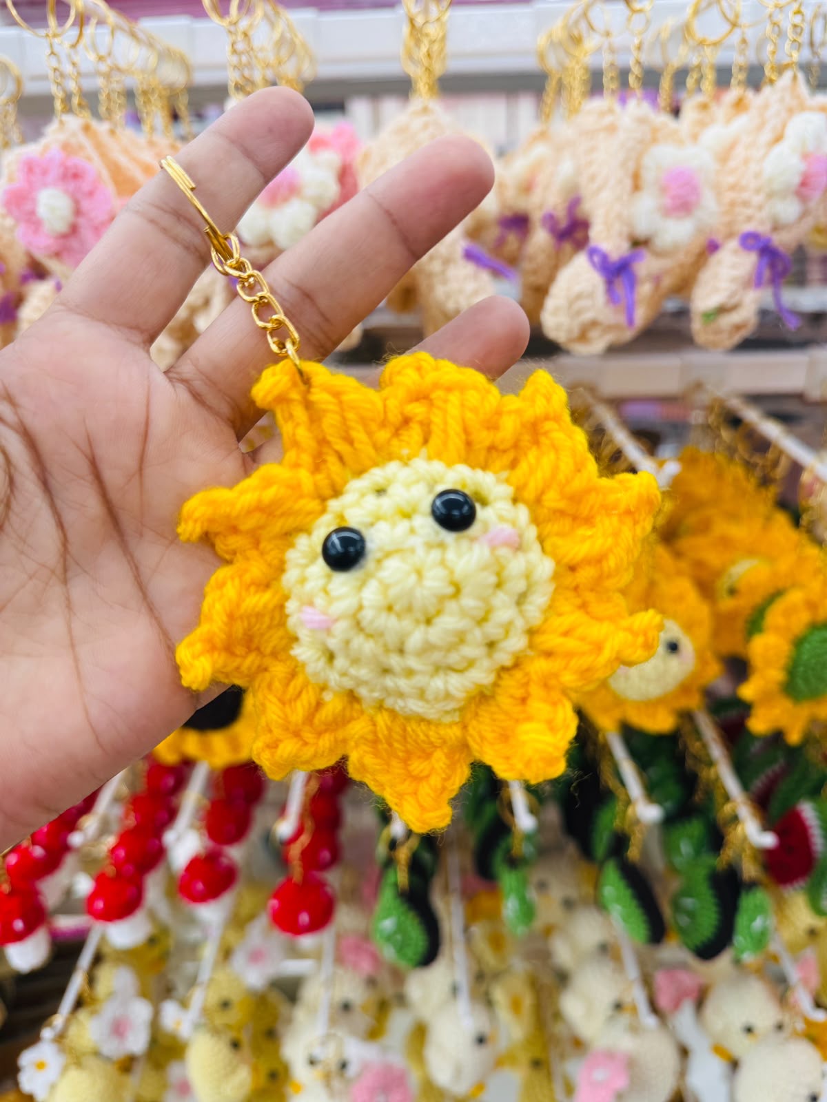 Cute Crochet Keychain