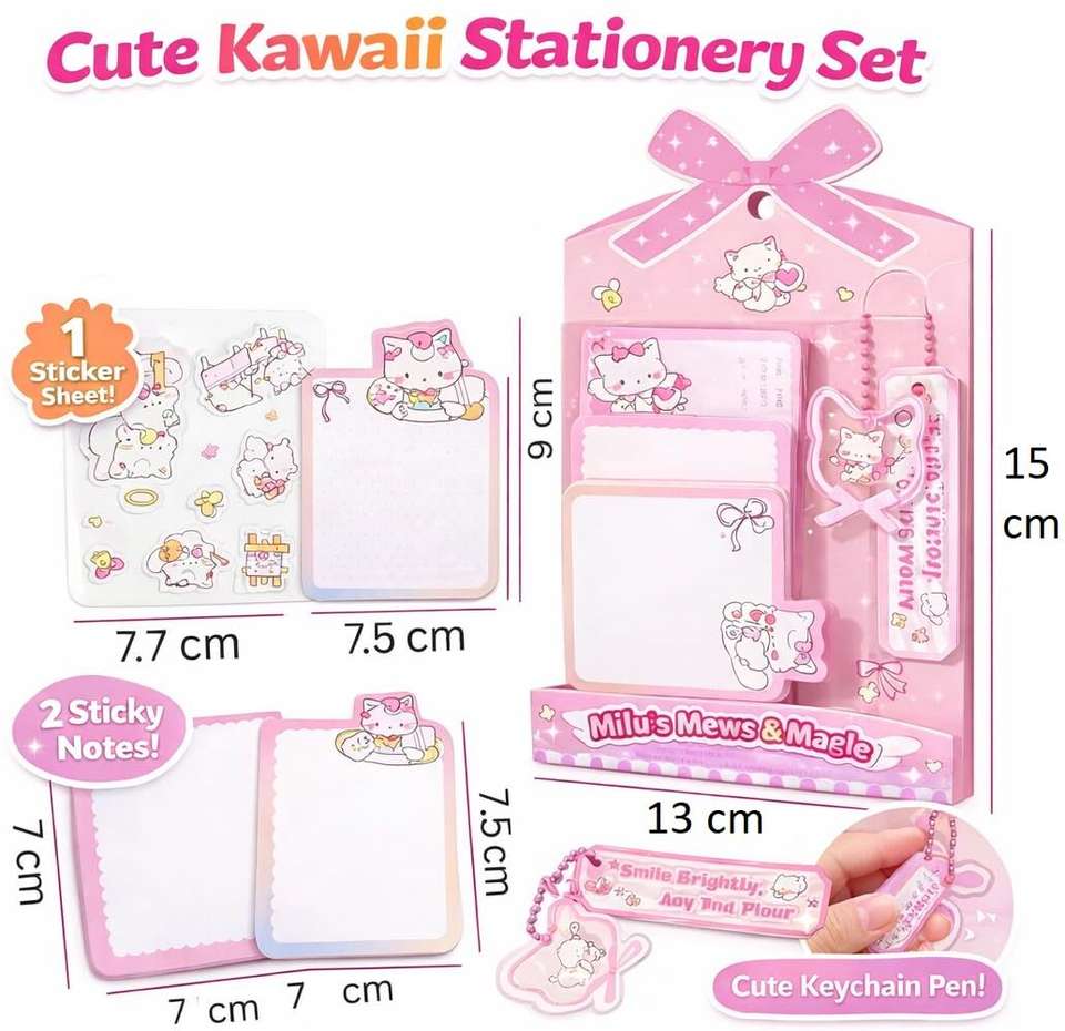 Milu's Mews & Magic Sticky Note