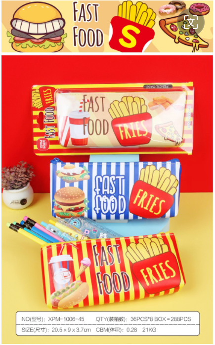 Fast Food Theme Pouch