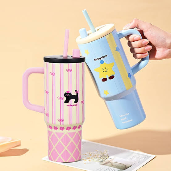 Kawaii Handle Straw Cup