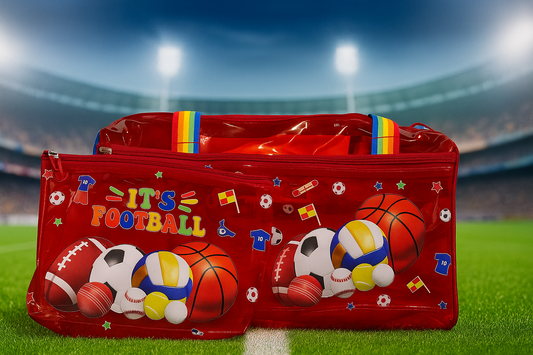 Character Neon Jelly Duffle Bag with Pouch