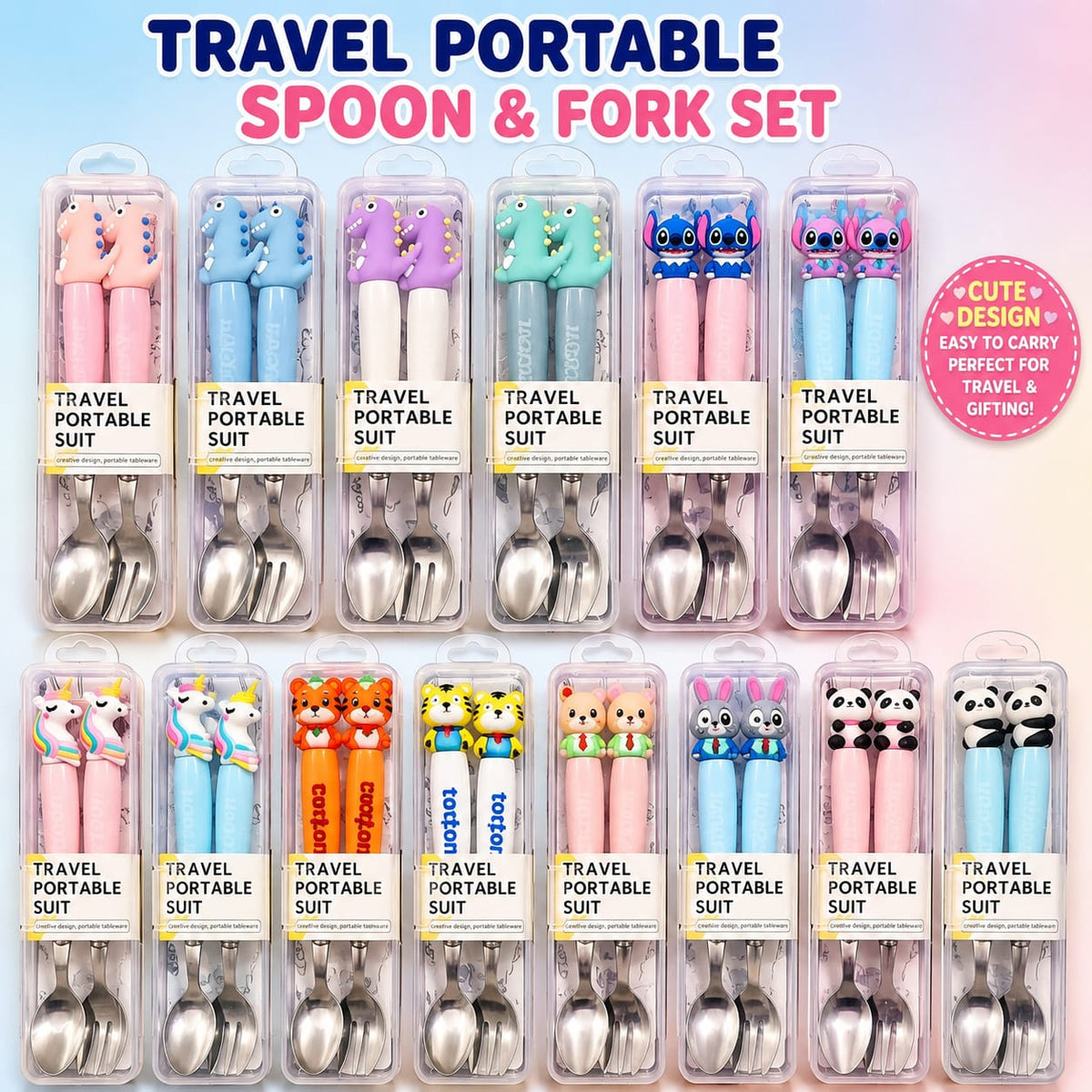 Kawaii Kids Cutlery Set