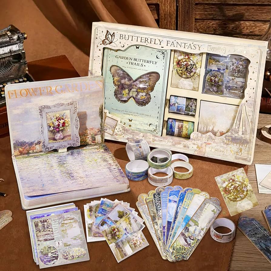 Butterfly Aesthetic Scrapbook Kit–146 Pcs