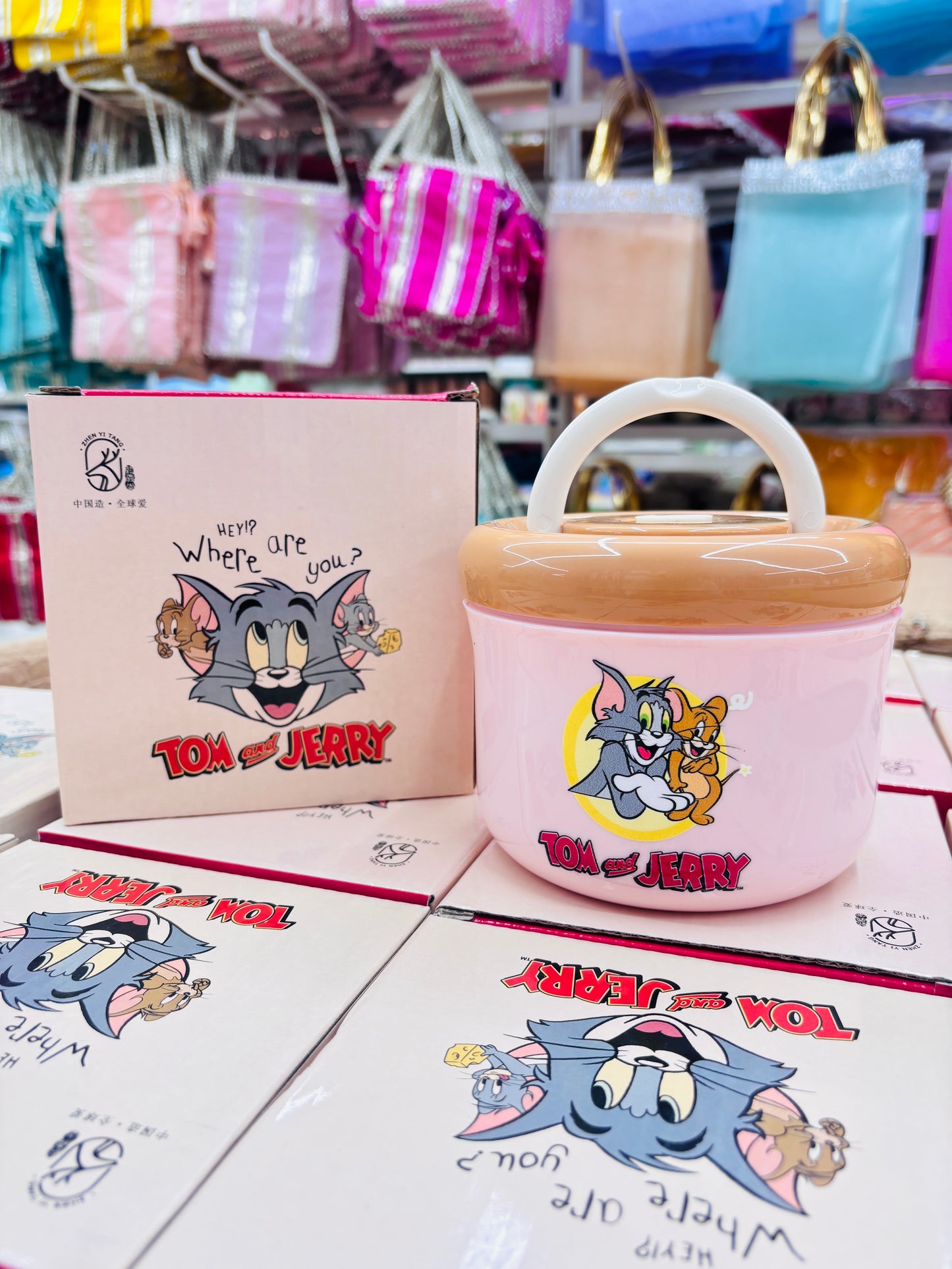 Tom & Jerry Insulated Lunch Bowl with Handle
