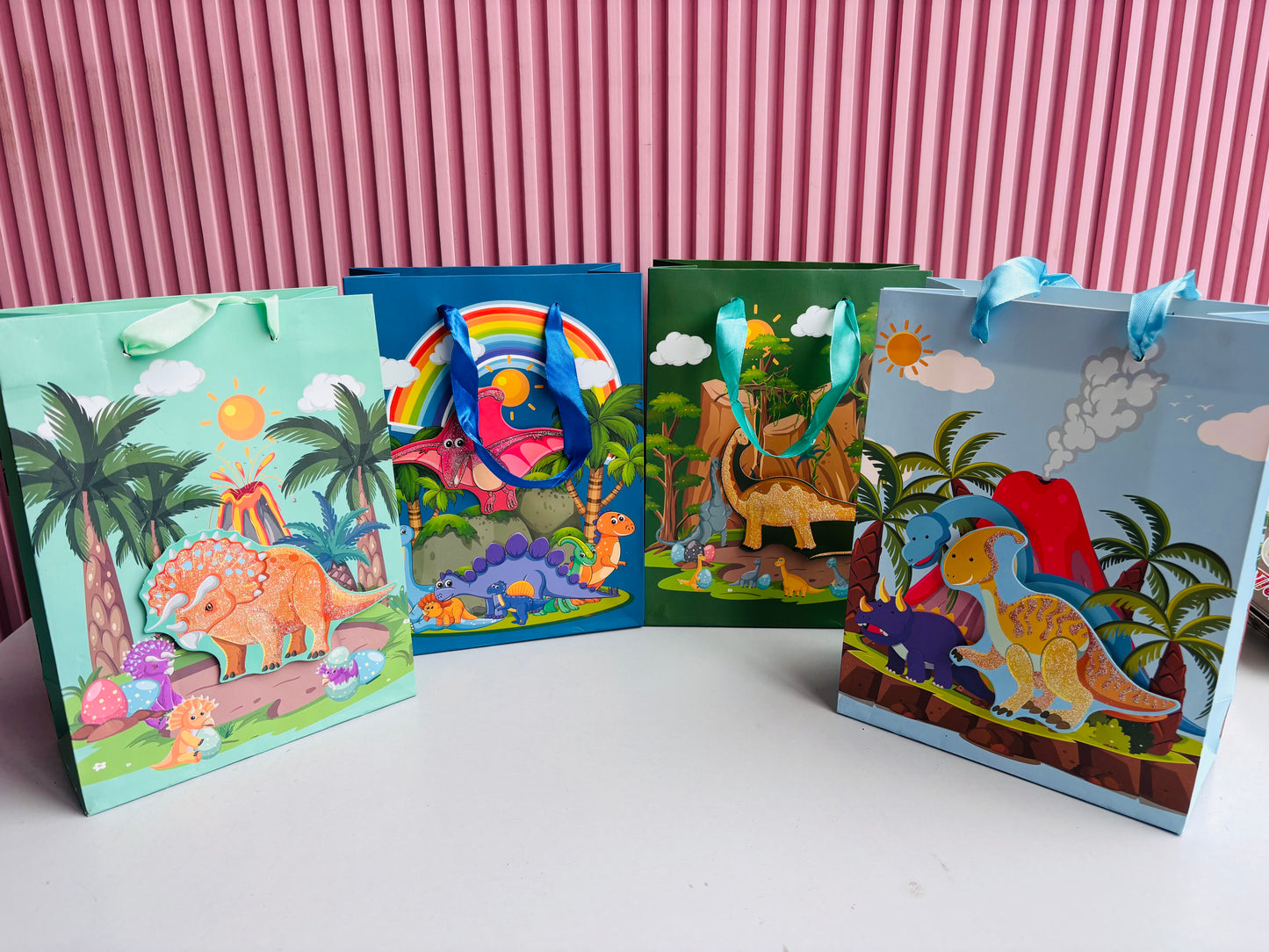 3D Glitter Paper Bag