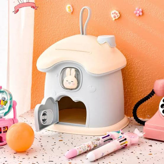 Bunny Hut Piggy Bank