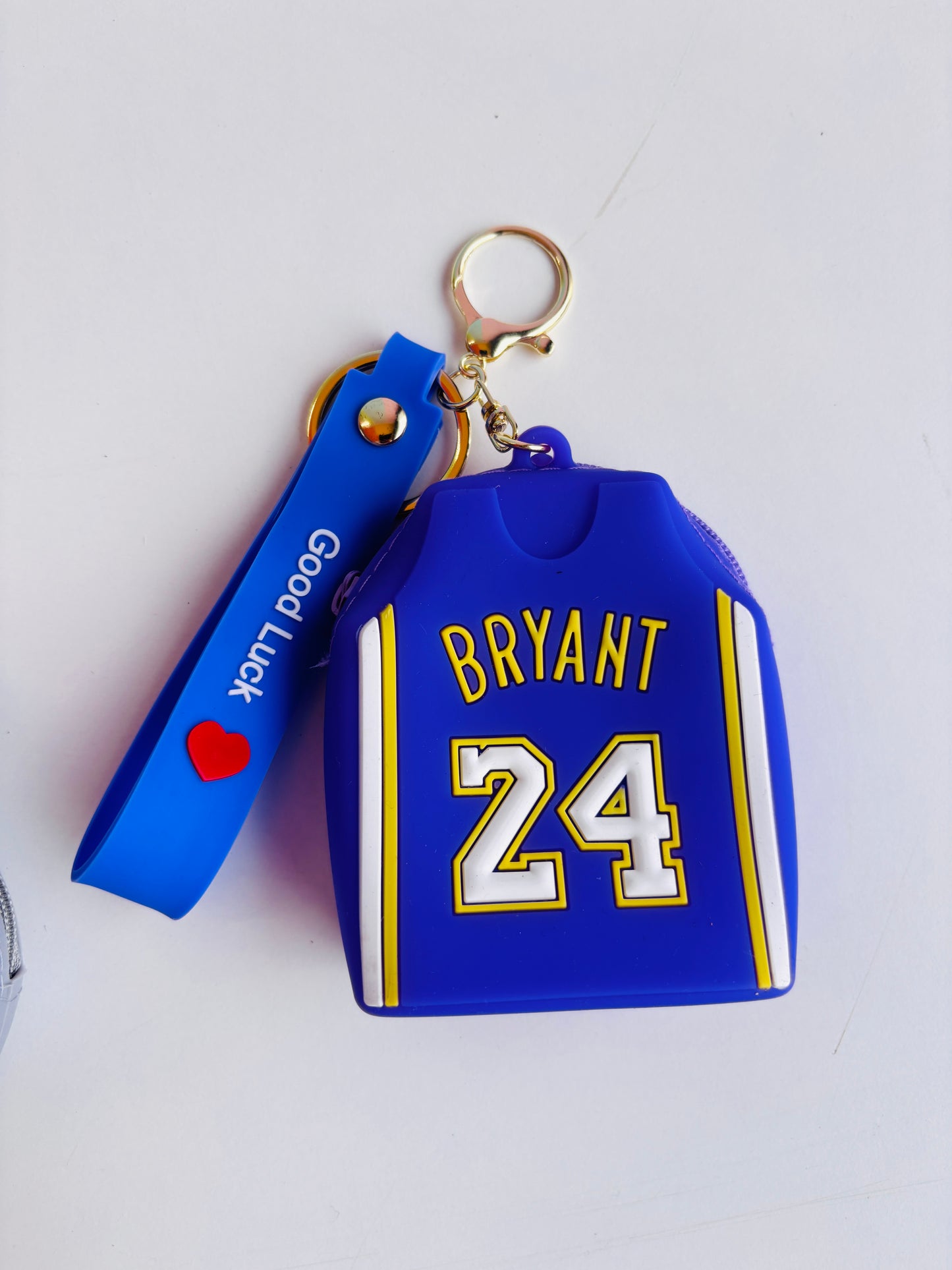 Silicone coin pouch keychain