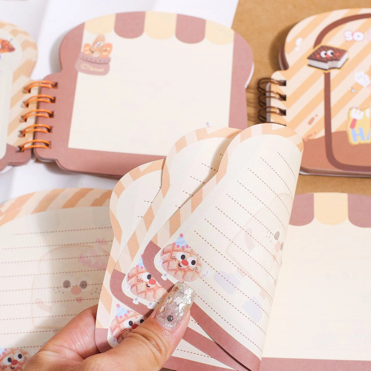 Cute Bakery-Themed Spiral Diary