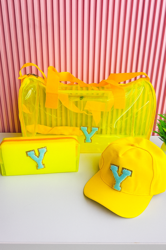 Customized Yellow Neon Duffle Bag