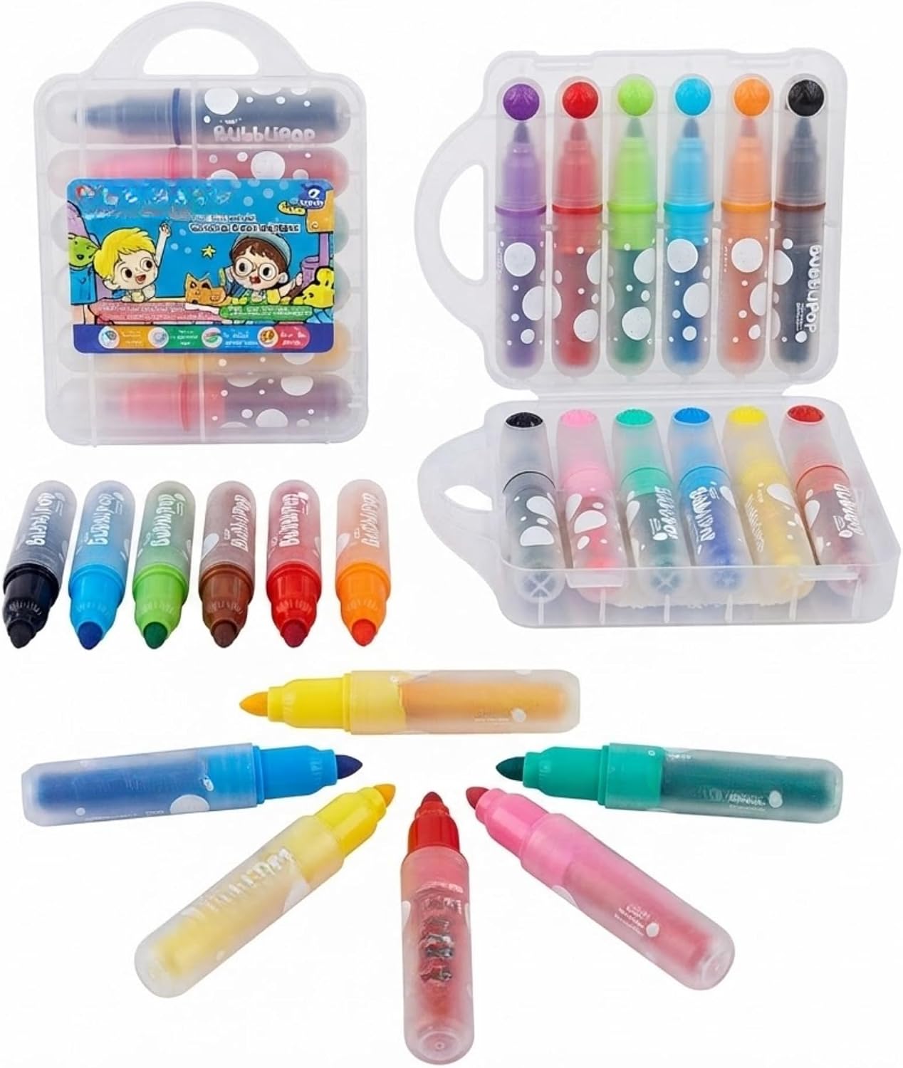 Bubblipop Washable Jumbo Colour Markers