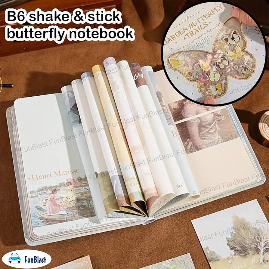 Butterfly Aesthetic Scrapbook Kit–146 Pcs