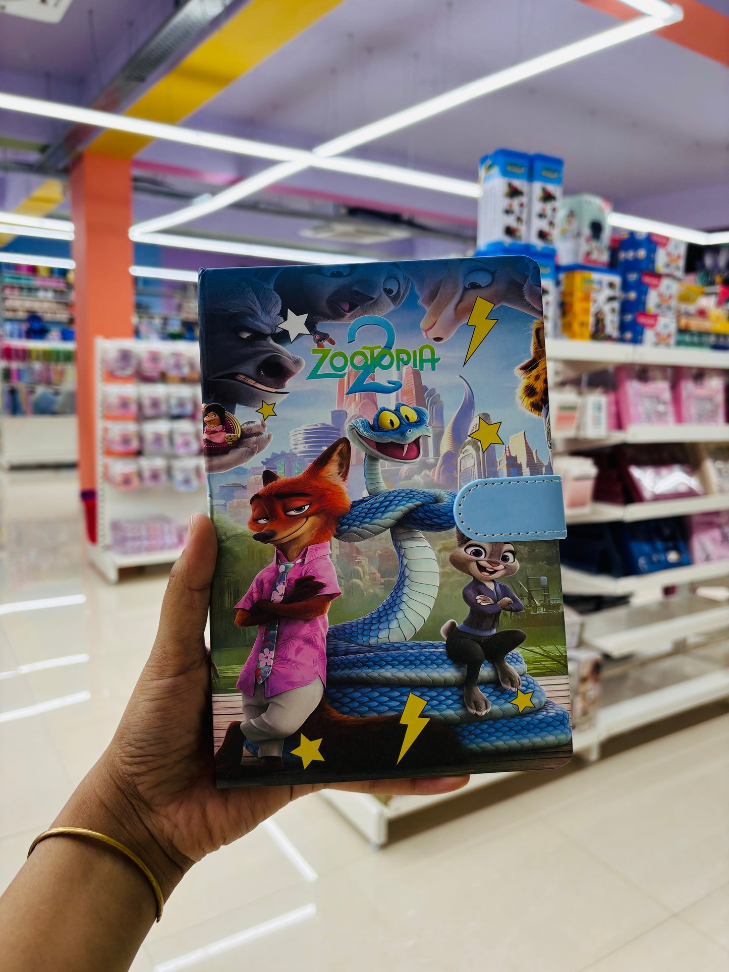 Zootopia Magnetic Diary with Strap Lock