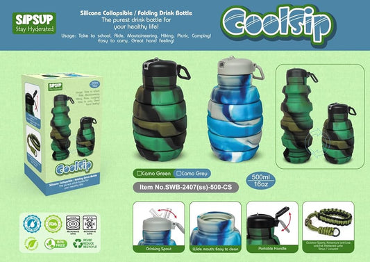 Silicone Foldable / Collapsible Bottle | 500ml