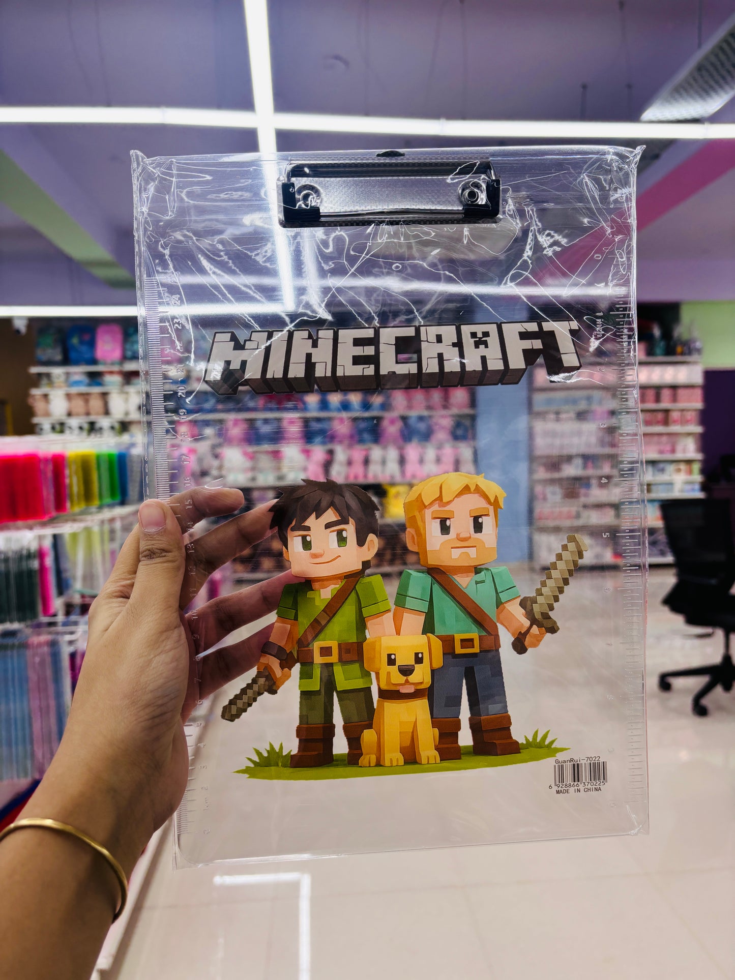 Cute Character Transparent Clipboard