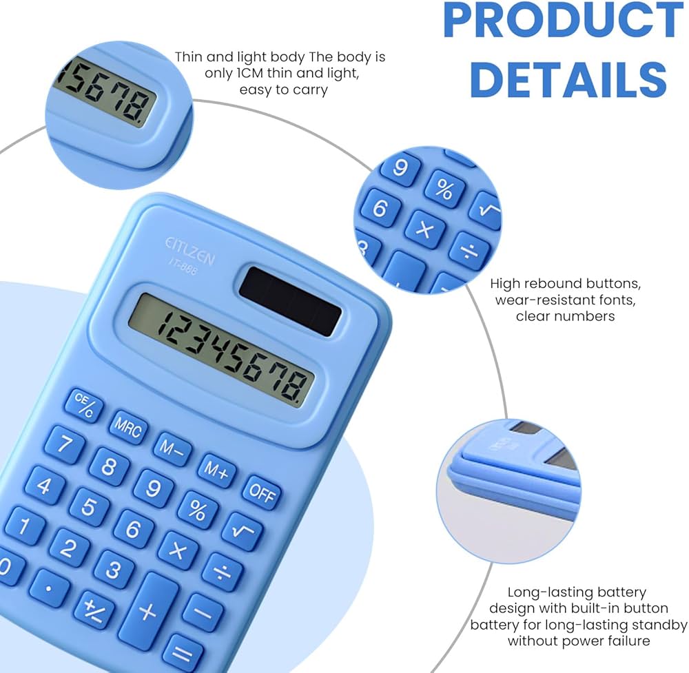 Mini Solar Pocket Calculator