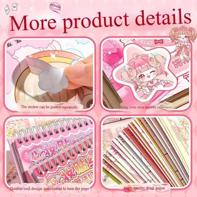 Doll dress-up sticker activity book