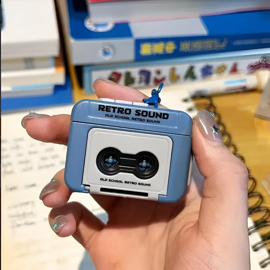 Retro Cassette Tape Mini Voice Recorder Keychain