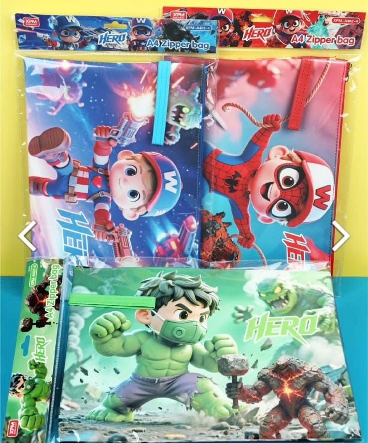 A4 Zipper File Folder