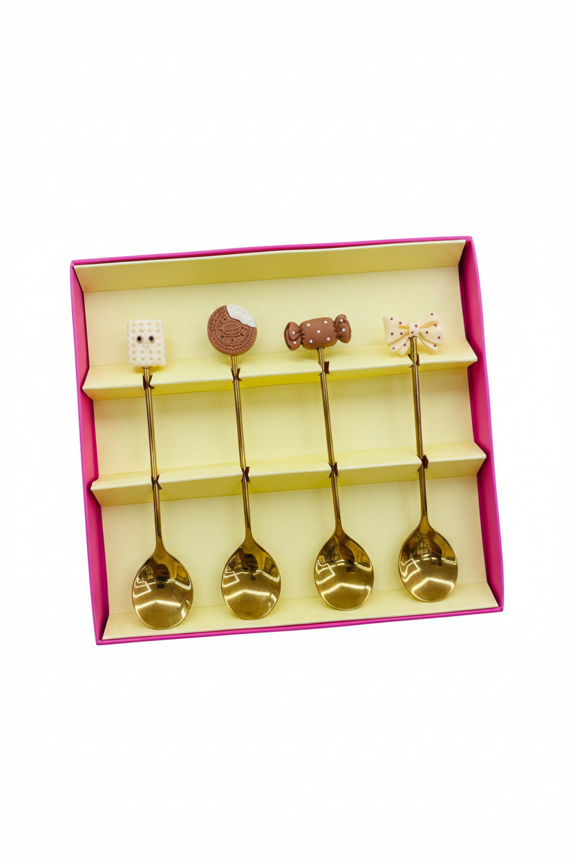 Kawaii Golden Dessert Cutlery Set