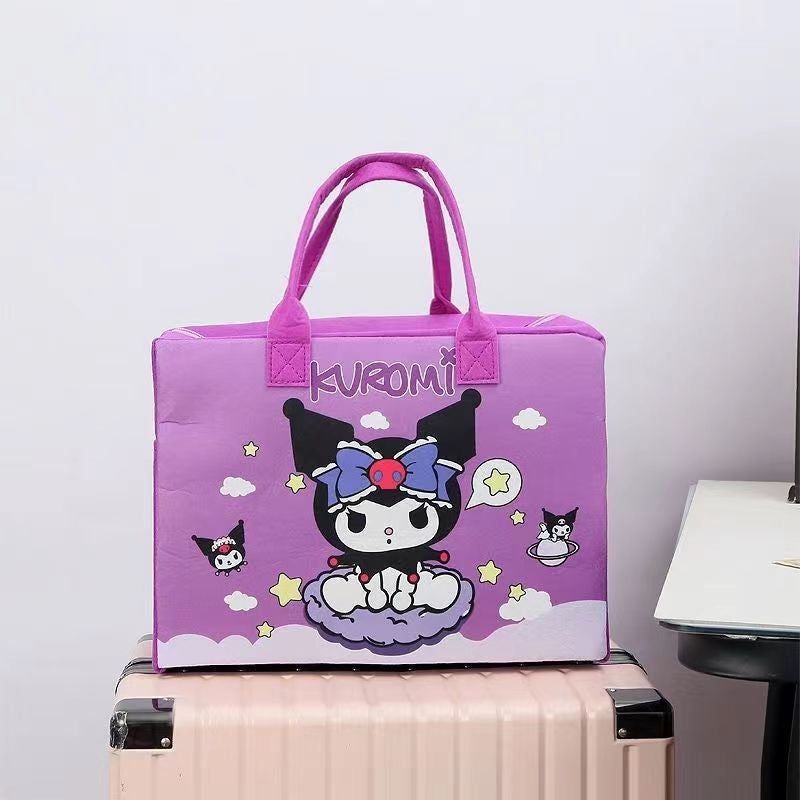 Felt Tote Bag With Zipper