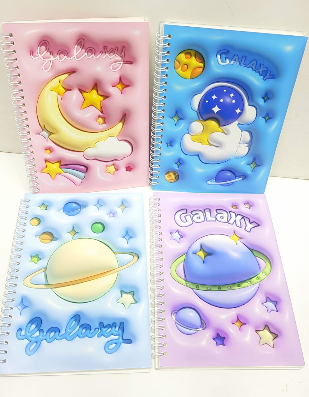 Galaxy Space 3D Design Spiral Diary