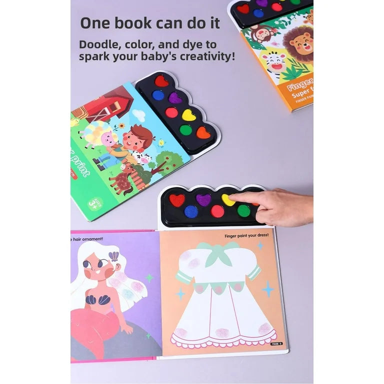Finger Painting Book Set for Kids